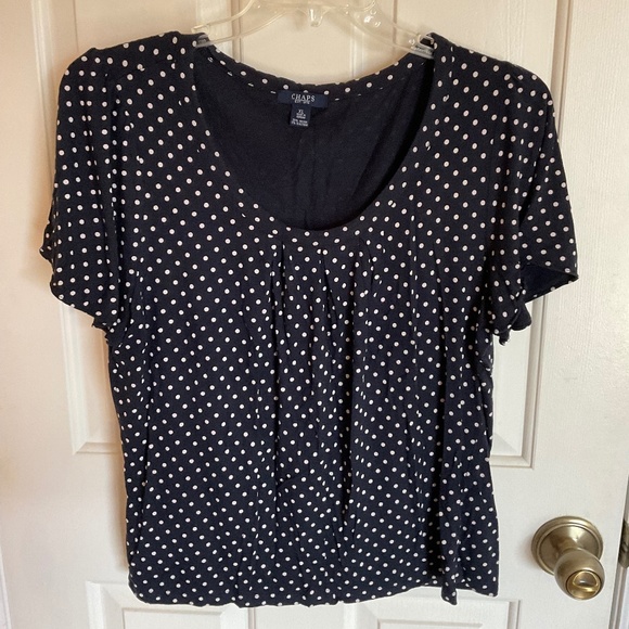 Women’s XL stretchy polka dot shirt - Picture 1 of 4